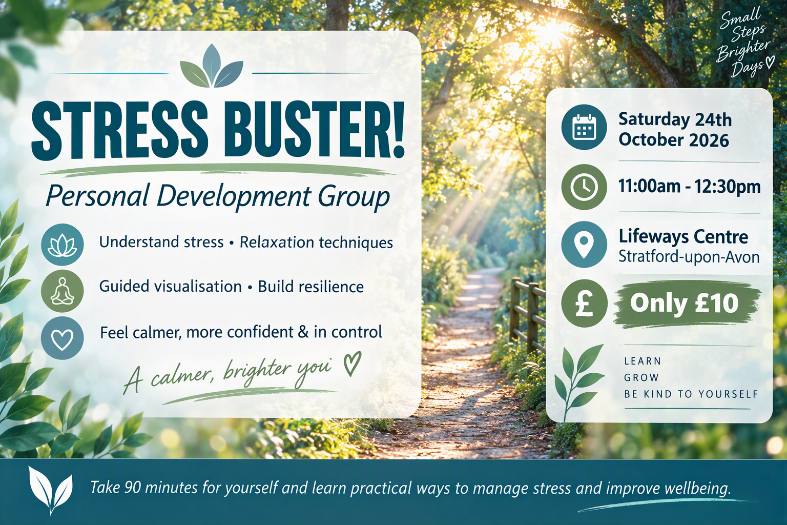 Stress Buster, Personal Development Group